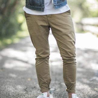 Wurf2U Men's Straight Fit Chino Pants — Cotton Twill